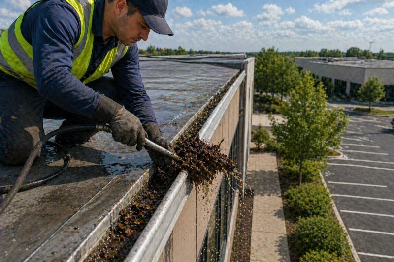 Commercial Downspout Cleaning in Roseville, CA