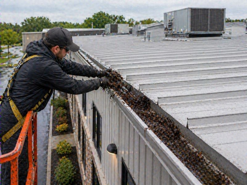 Commercial Gutter Unclogging in Mcdonough, GA