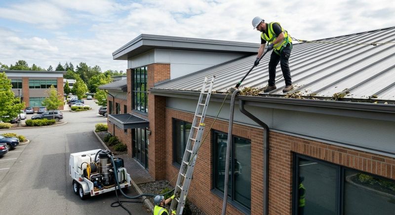 Commercial Gutter Unclogging in Mcdonough, GA