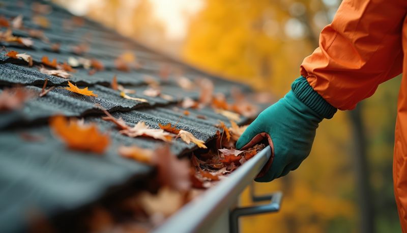 Autumn Gutter Clearing